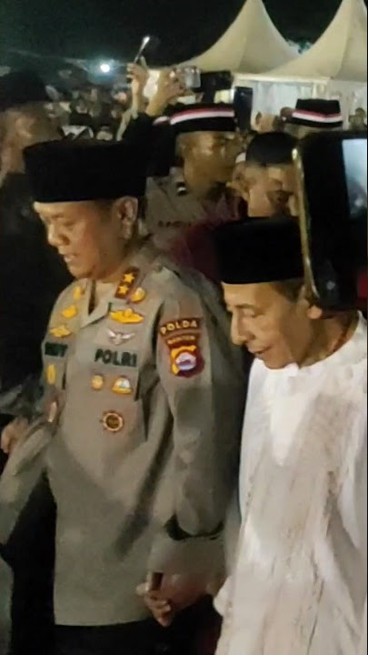 Kapolda Banten temani Habib Luthfi bin Yahya saat Tiba di Banten #habiblutfhi #habiblutfibinyahya