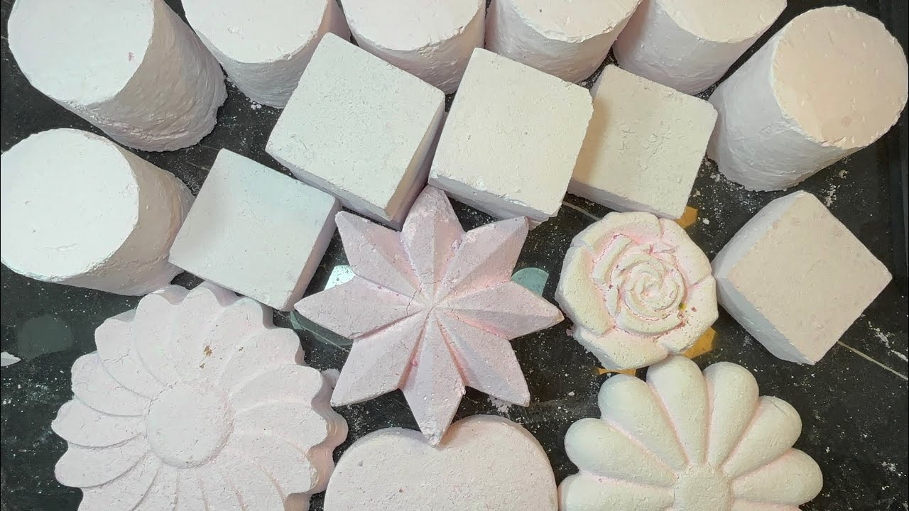 Big Gritty Cilynders and white Reformed Gymchalk | Oddly Satisfying 