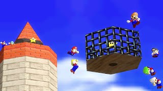Task 23 Ghost comparison - SM64 TAS Competition 2019
This concludes the 2019 SM64 TAS Competition. There is no (regular) TAS competition planned for 2020, so this might be the last ghost replay in a while.
Task: In Whomps Fortress, start by warping from the Shoot to the Wild Blue area to the area with the Thwomps, and collect 5 red coins and 2 1-up mushrooms. End by collecting either Fall onto the caged Island or To the top of the fortress.
I actually submitted a run myself this time with its own little ghost replay hacked in, which can be seen here: https://youtu.be/JBhgguBAP88?t=660
Music: Mario Kart 8 - Yoshi Valley
Results:
1st. galoomba & Non5en5e 1707
2nd. dar gos 2173
3rd. Nis 2207
4th. fifdspence & MrPyt1001 2337
5th. firebreather 2380
6th. Xander & Speedycube64 2387
7th. Bretaigne 2652
8th. LRFLEW 3223
9th. Why & Ojj 3237
10th. Bluely 3340
11th. padacuw 3462
12th. dennis 3985
13th. enderience 4542
14th. Noobtasstar & Iwer_Sonsch 4745
15th. SuperM789 5175 Task 23 Ghost comparison - SM64 TAS Competition 2019