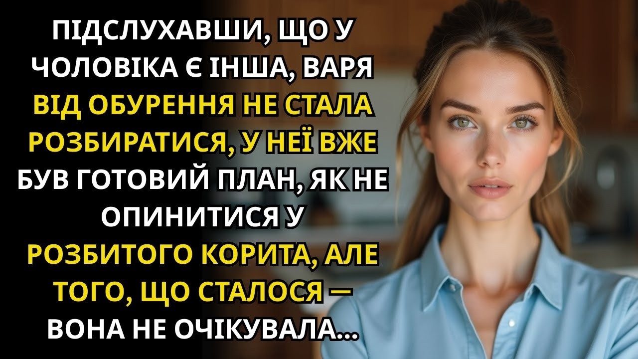 ПІДСЛУХАВШИ, ЩО В ЧОЛОВІКА КОХАНКА, ВАРЯ ВИРІШИЛА ТЕРМІНОВО ВЖИТИ ЗАХОДІВ, АЛЕ РАПТОМ