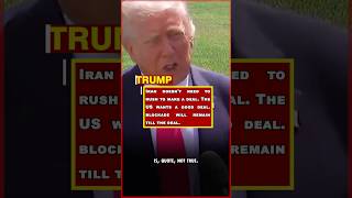 Trump’s Iran Move: No Rush for Deal? 3-5 Day Ceasefire Update! 🇮🇷🇺🇸 #shorts