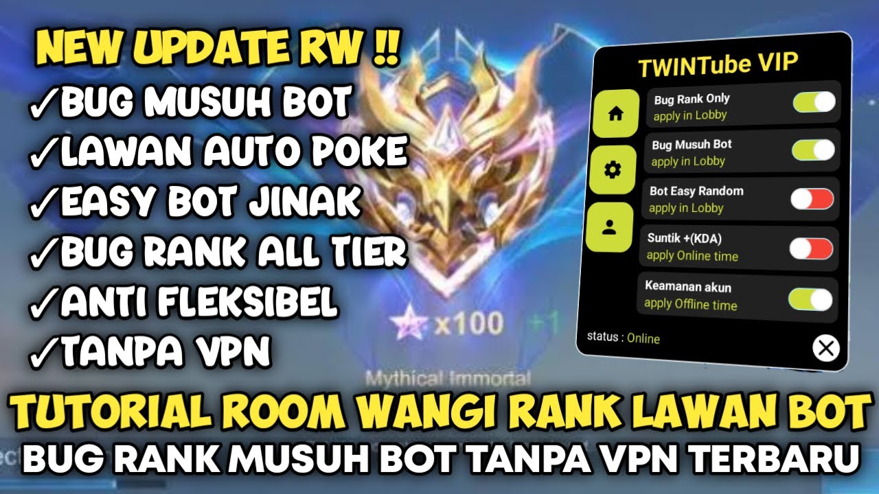 TUTORIAL RW ‼️ CARA BUAT ROOM WANGI TERBARU SEASON 39 - MOBILE LEGENDS