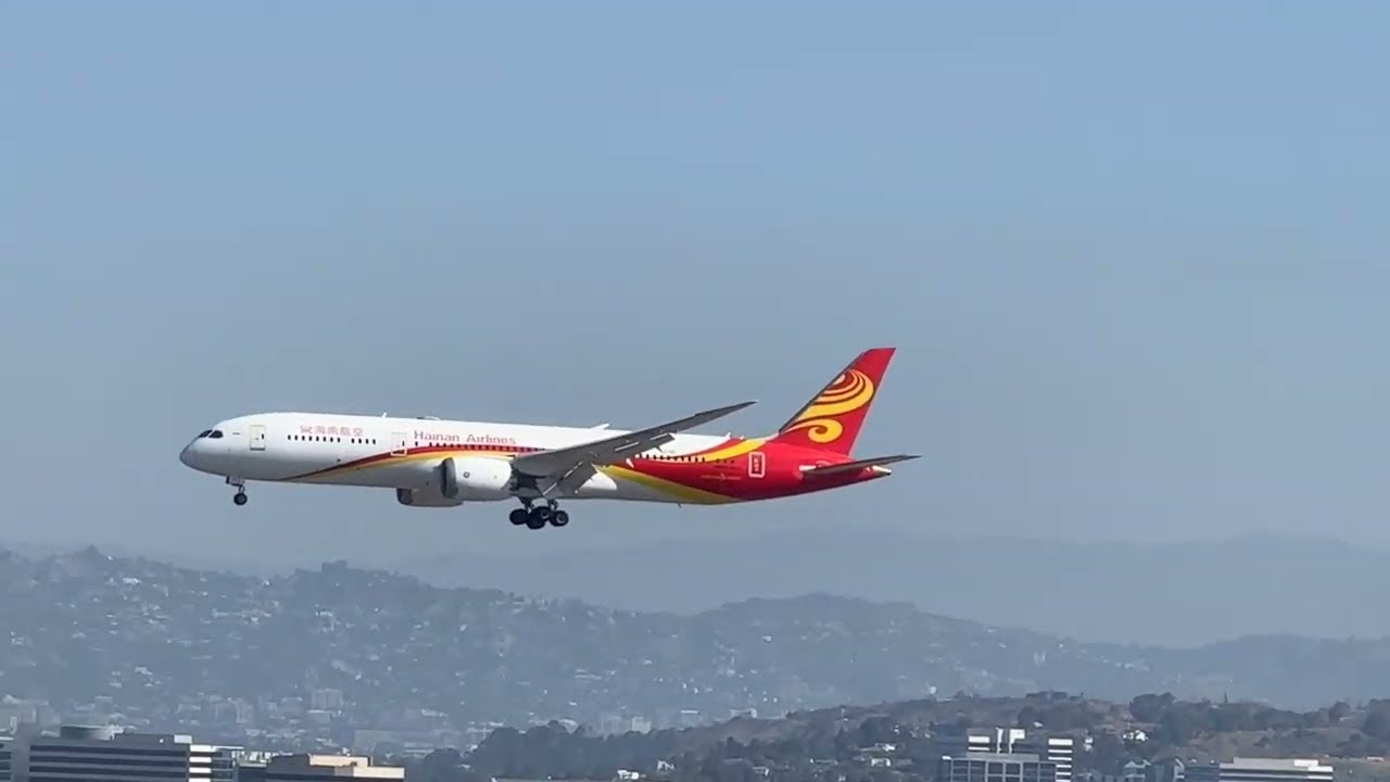 SMOOTH Hainan 787 Landing at LAX