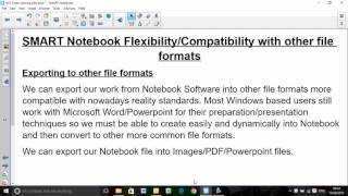 SMART Notebook File exporting Video