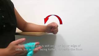 NUH Occupational Therapy for TFCC Injury- Eccentric & isotonic strengthening of wrist & hand muscles