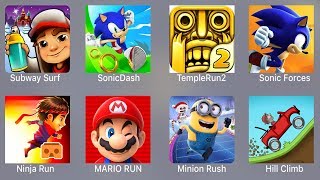 Subway Surfer,Sonic Dash,Temple Run 2,Sonic Forces,Ninja Run,Mario Run,Minion Rush,Hill Climb screenshot 5