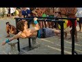 The STRONGEST One Arm FRONT LEVER Pull Up Athlete IN Street Workout - Emanuele Majeli