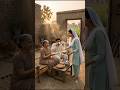 Ayesha Ke Haathon Ke Mooli Parathe | Village Style Breakfast Recipe♥️ #ai #viral #animation #shorts