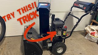 15 seconds to fix a Snowblower