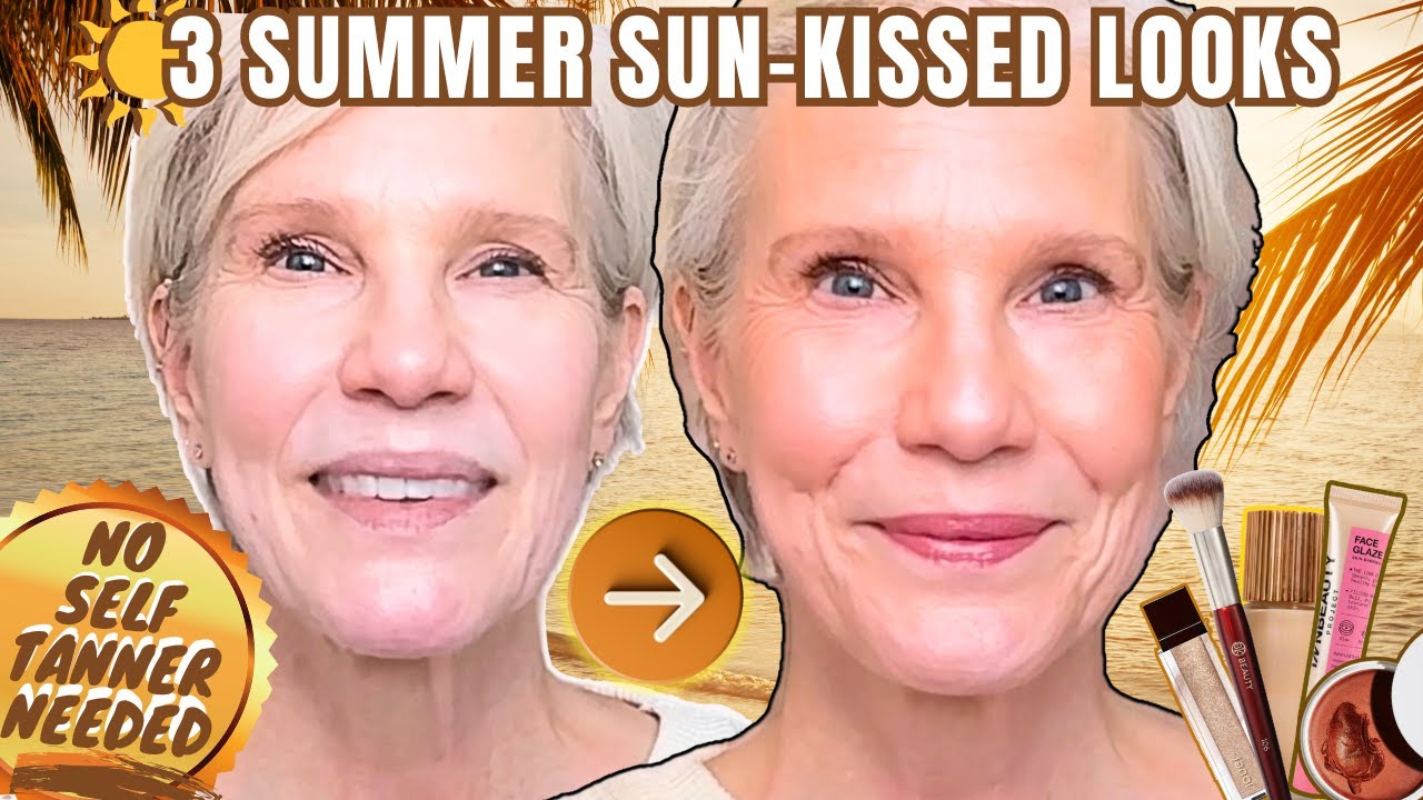3 EASY Summer Glow / Bronze Makeup Looks for Mature Skin