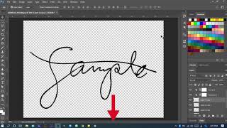 Create a digital signature using Adobe Photoshop | quickTutorial screenshot 1