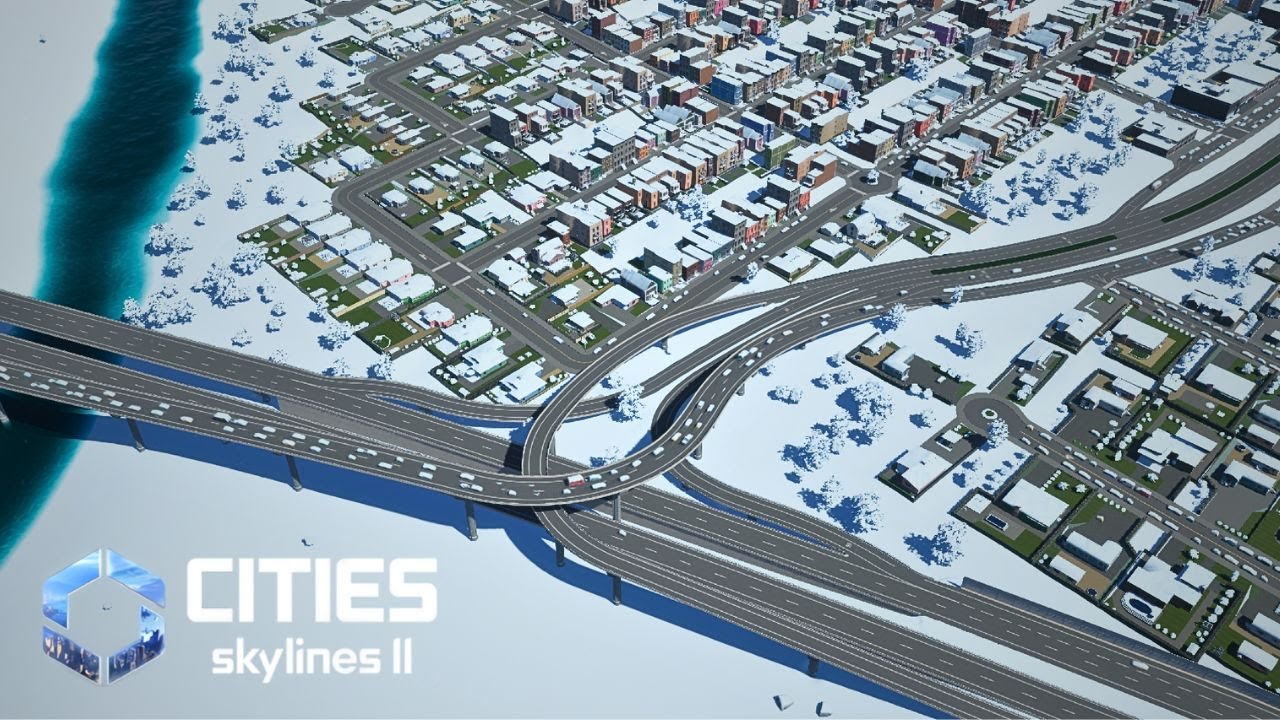 Cities Skylines 2 | Realistic Heavy Traffic Flow On A Highway T