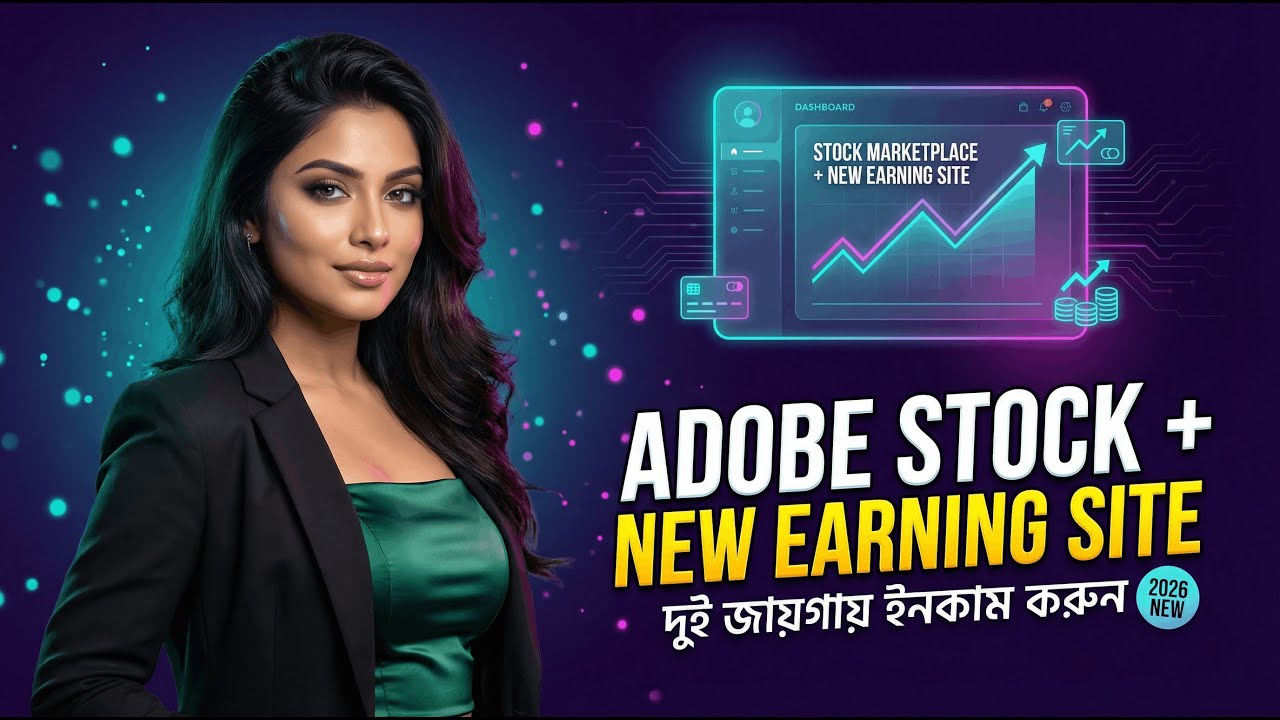 Adobe Stock 🔥 + New Earning Site 💰 | Best Strategy to Earn Money in Two Places 2026 🚀 | Fahim Islam