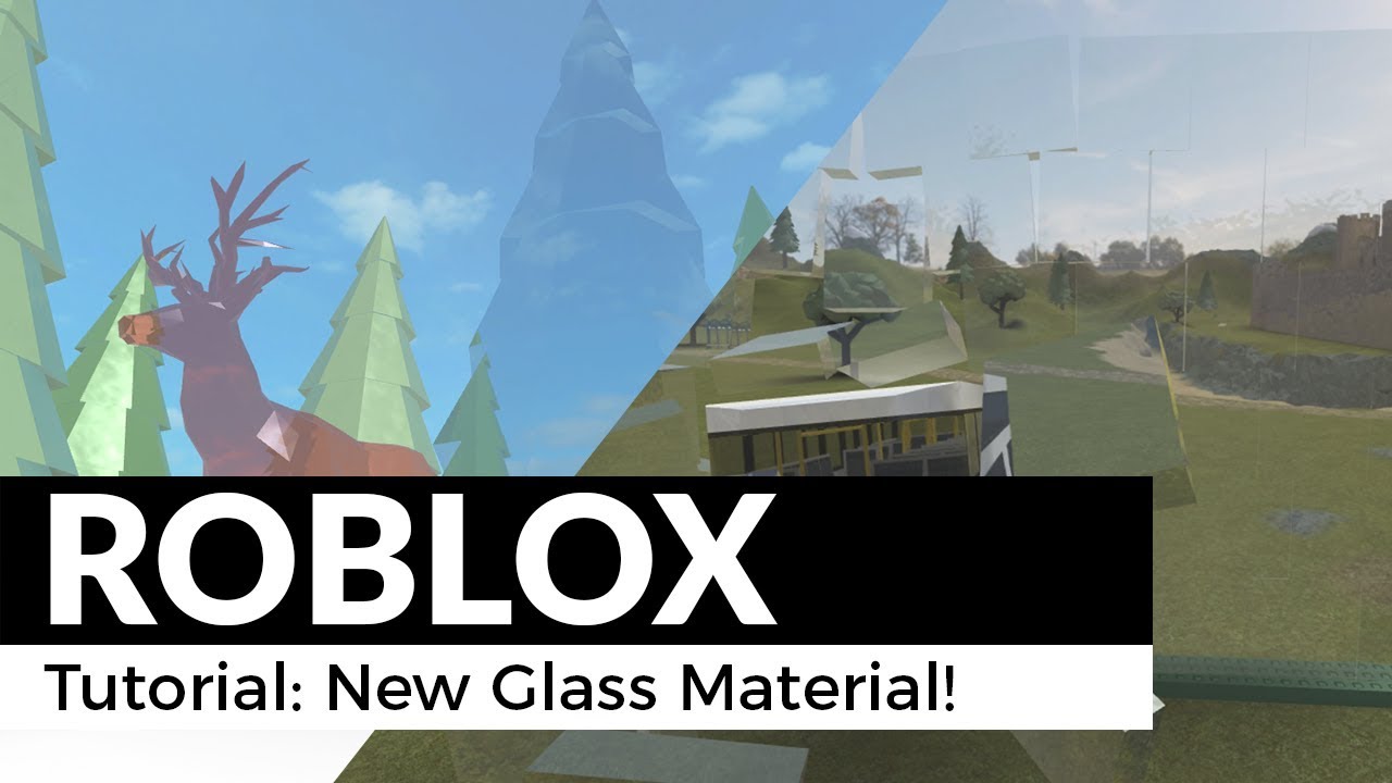 Roblox How To Use The New Glass Material Tutorial Youtube - glass texture released roblox