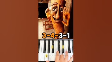Tung Tung Tung Sahur Sulu Trend - Piano Tutorial #shorts