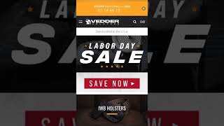 Vedder Holsters Labor Day SALE 15% off everything