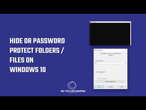 How to hide, Lock or Password Protect a folder or files in Windows 10 | CMD | WinRAR |Free | 2022 hqdefault