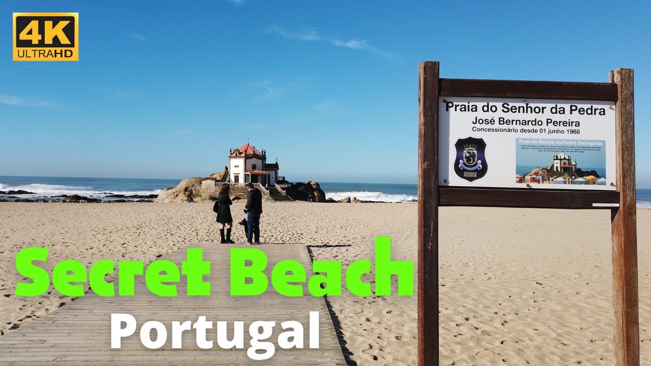 [4K] Beach Walk Tour | The most beautiful beach in Northern Portugal | Vila Nova de Gaia | Porto