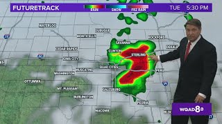 Afternoon Storm Track 8 Forecast... Apr 3, 2023