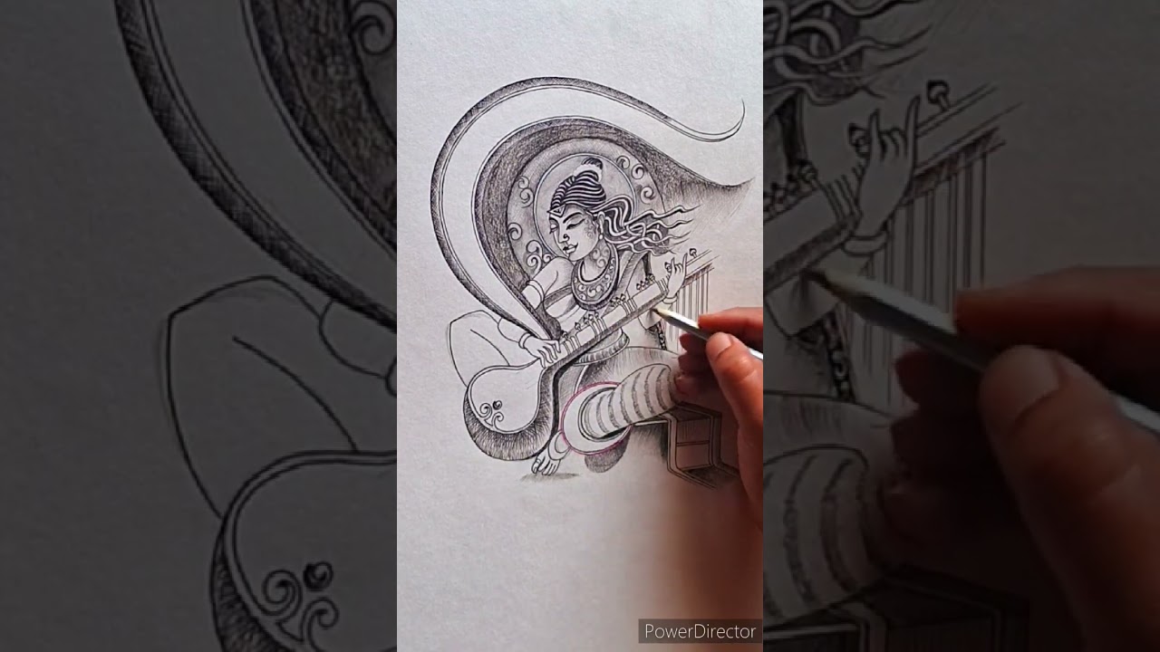 ma sgarde//freehand portrait art//Artist Anand