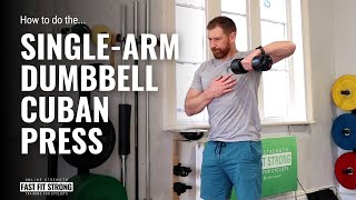 Single Arm Dumbbell Cuban Press