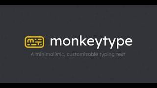 Typing in Monkeytype Competition