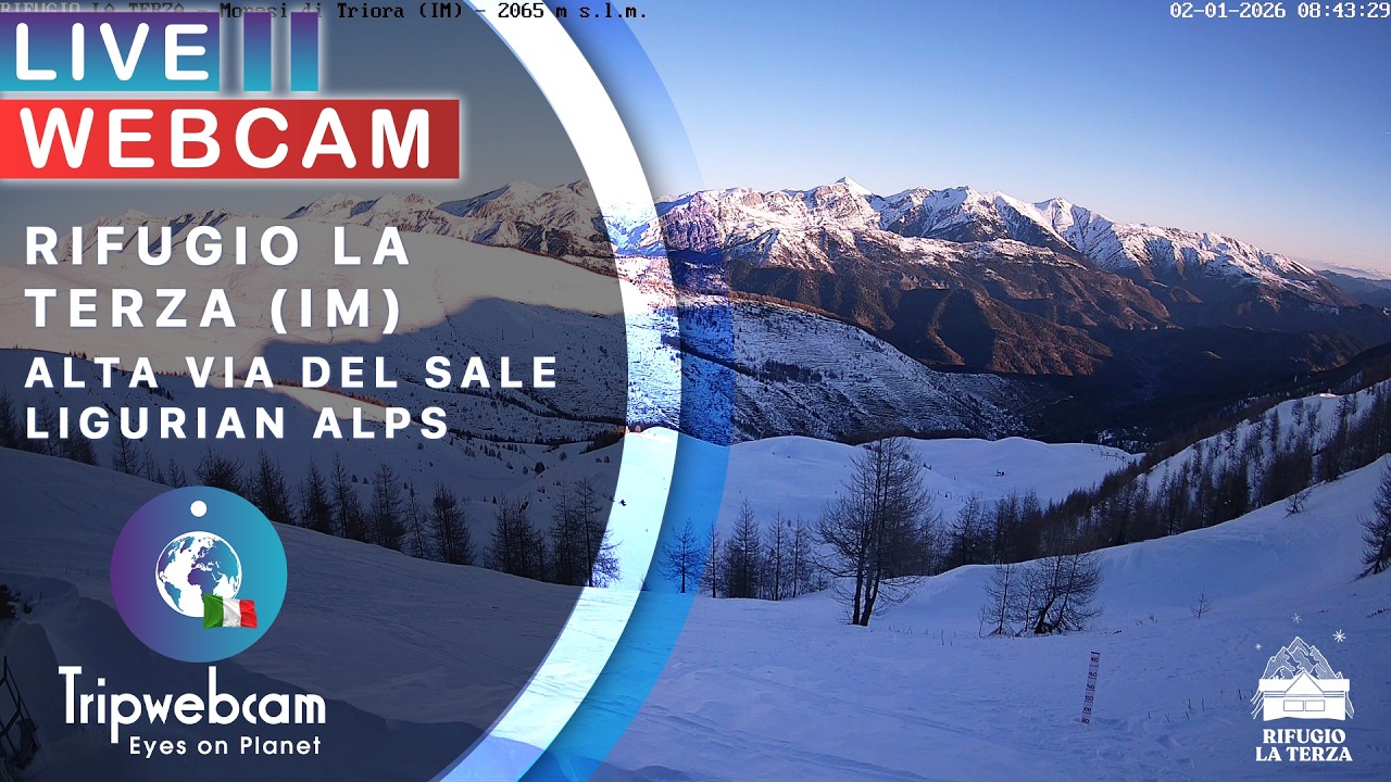 Live webcam view of La Terza Refuge Alpine View