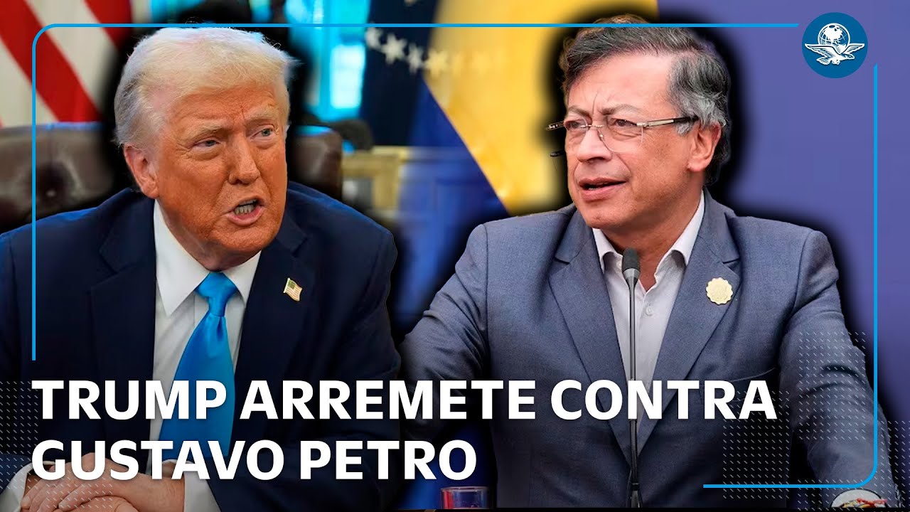 Donald Trump llama “traficante” a Gustavo Petro y lanza dura ...