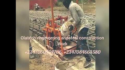 Made in Nigeria Hollow concrete block molding/making machine