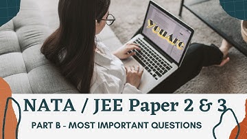 FINAL REVISION | STUDY WITH US | NATA  | JEE EXAM  | PART B - MCQ