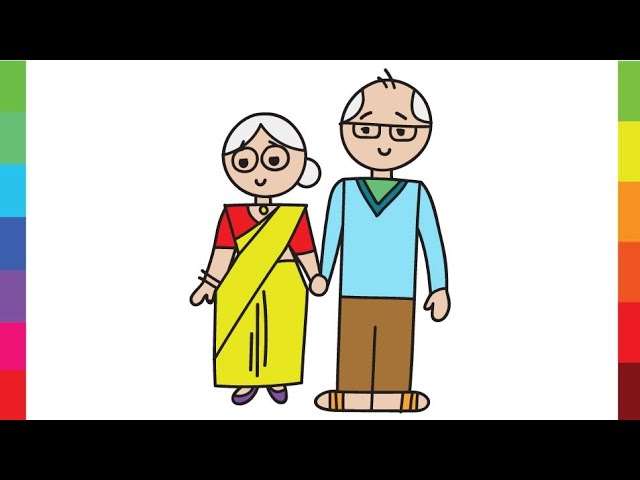 Drawing grandparents Stock Photos Royalty Free Drawing grandparents Images   Depositphotos