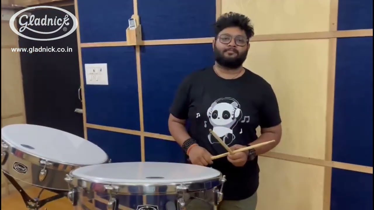 Dr. Siddarth Nagarajan performing on 18" & 20" Gladnick Acrylic Duff