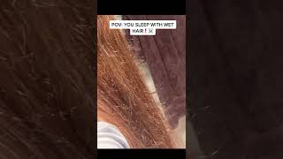 Do you SLEEP WITH WET HAIR?! #skincare #skincareroutine