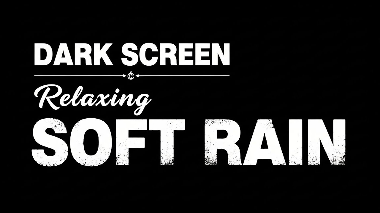 Acalme sua mente! Som de chuva na janela com trovão para dormir e relaxar profundamente, tela escura