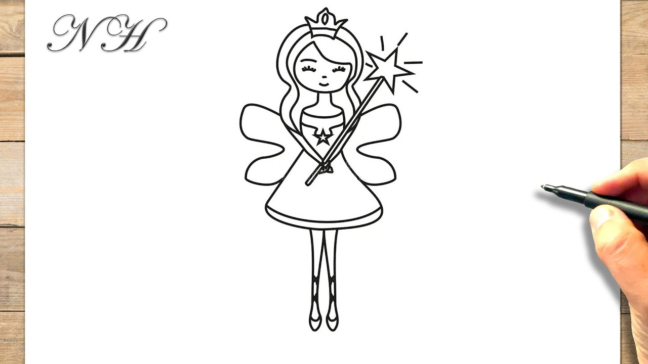 Comment dessiner une fée hivernale - YouTube