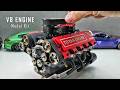I Build the Smallest V8 Engine in the World's | Assembling and Starting the Engine Model Kit