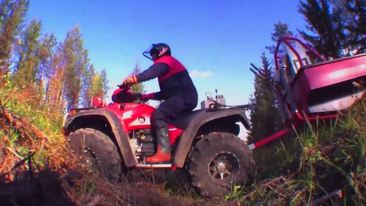 ATV trailer for fertilization and spraying 1min 41s