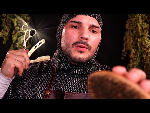 ASMR The Most REALISTIC Haircut of Your Medieval Life ⚔️