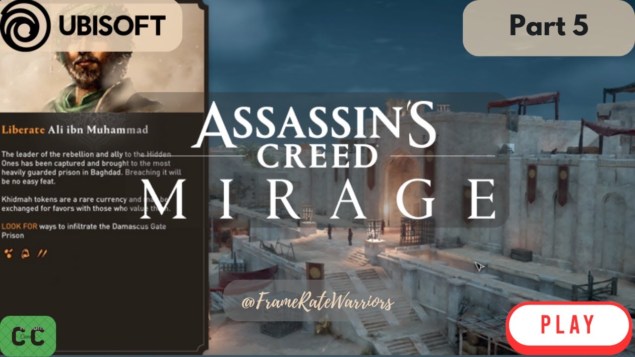 Assassin's Creed Mirage Walkthrough  Part 5 - Jailbreak (Full Gameplay)