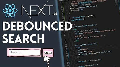 Create a Search Bar With React and Debounce Input