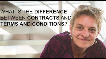 What is the difference between a contract and terms and conditions?