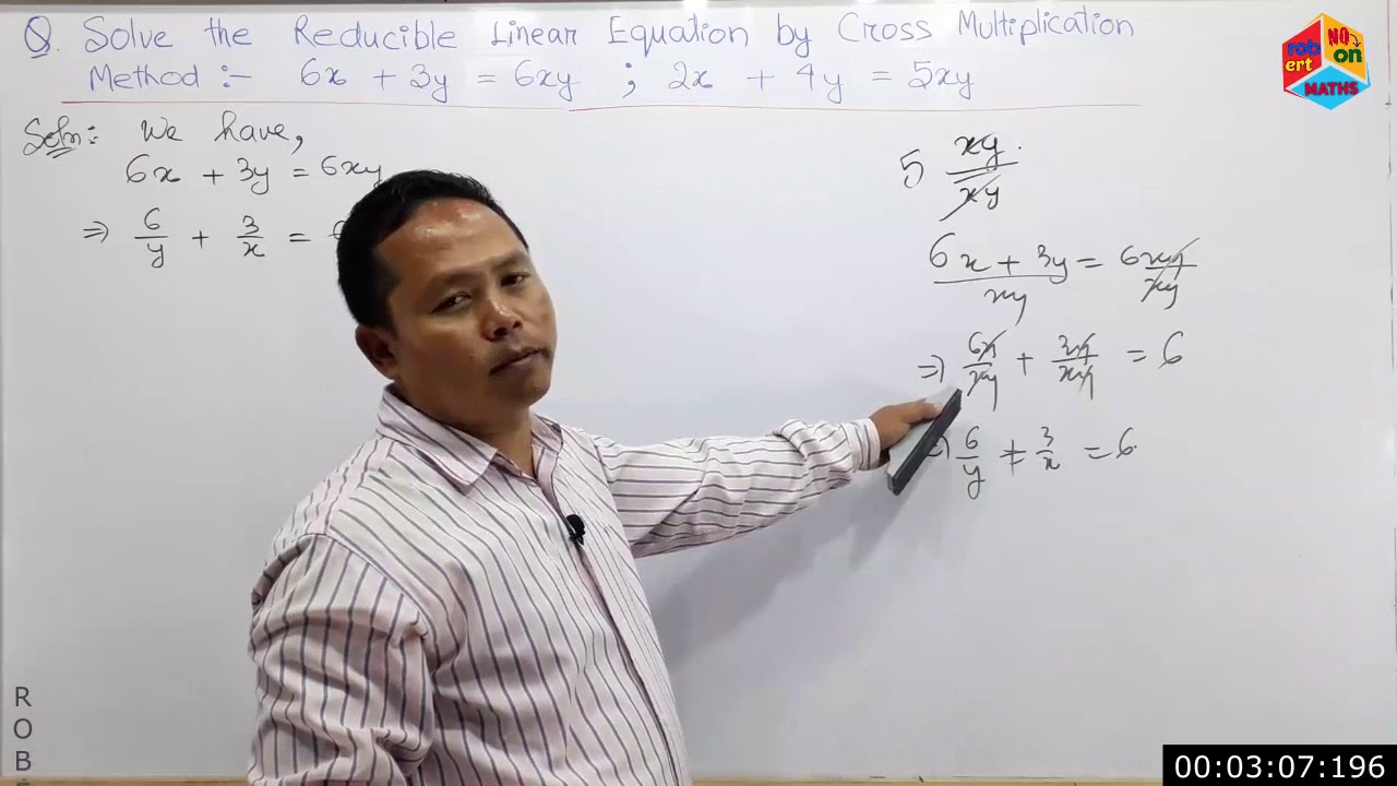 Maths X 4039b Linear Equation Solving L E By Cross Multiplication Method Part 11 Youtube Maths X 4039b Linear Equation Solving L E By Cross Multiplication Method Part 11 Youtube