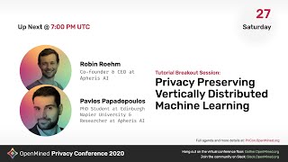 OM PriCon2020 Tutorial: Privacy Preserving Vertically Distributed Machine Learning Tutorial