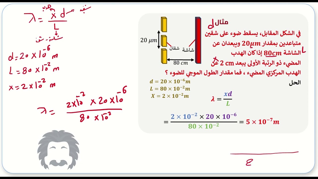 المقطع رقم 28 | التداخل في الضوء | اينشتاين تحصيلي 