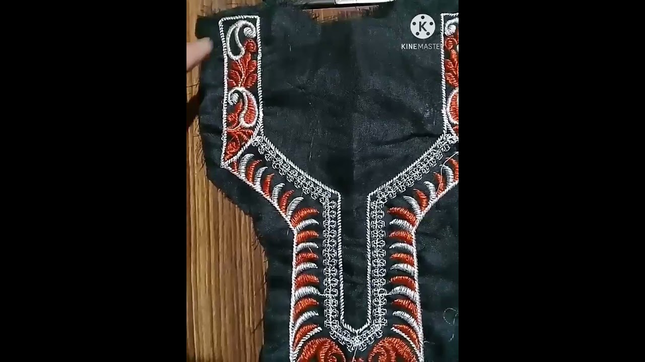 Nighty neck design/ How to attach neck on nighty/ easy method for beginners