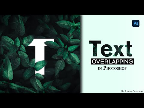 How to Text Overlapping the leaves | Photoshop Tutorials