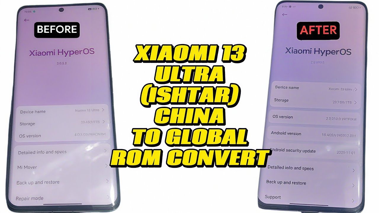 XIAOMI 13 ULTRA (ISHTAR) CHINA TO GLOBAL ROM CONVERT✅🆗INSTANT PROCESS🛜NO NEED BOOTLOADER UNLOCK🔓