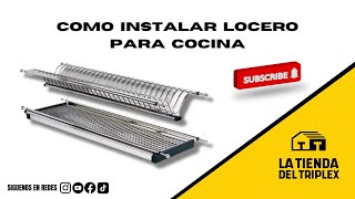 Cómo instalar un porta platos o locero de acero inoxidable en un modulo  cocina? 