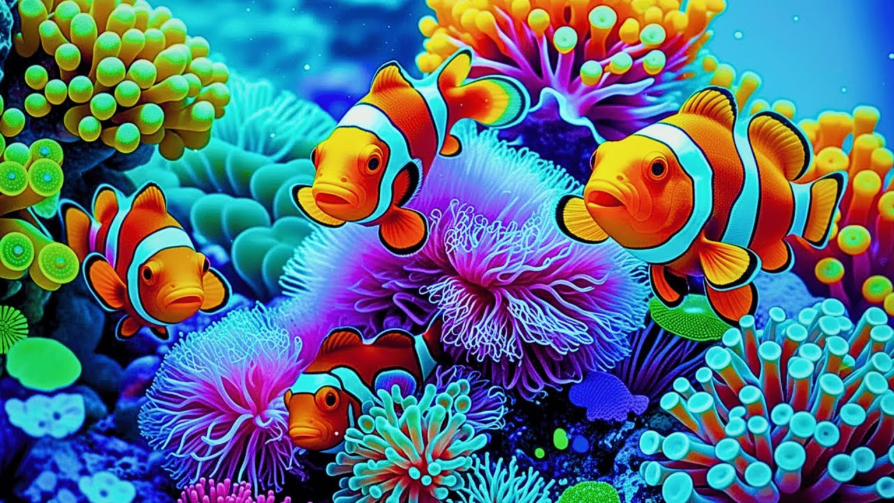 The Best 4K Aquarium 🐠 Dive Into The Mesmerizing Underwater Realm, Sea Jellyfish, Coral Reefs