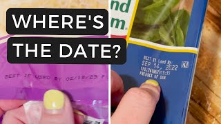 Will I Find the EXPIRATION DATE? | Accessibility Design Check of Expiration Dates of Food Packaging